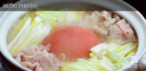 茅場町水天宮前の地鶏居酒屋日本橋ぼんぼりの松坂豚とトマトのあっさり鍋